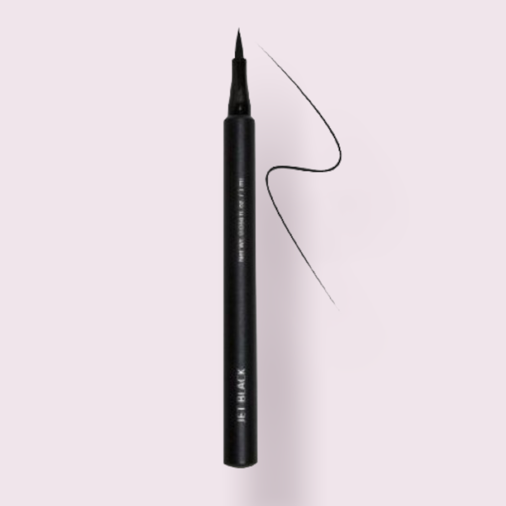 Black felt eyeliner.