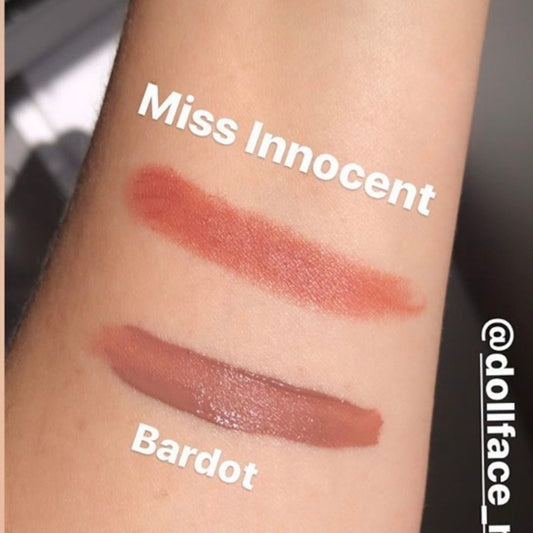 Nude lipstick swatch on arm