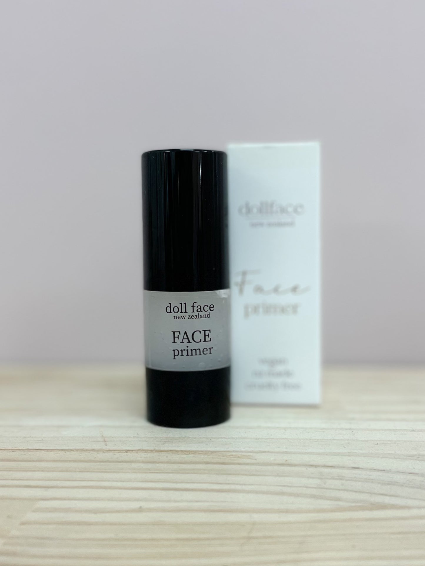 Airless tube face primer with box.  New Zealand made makeup