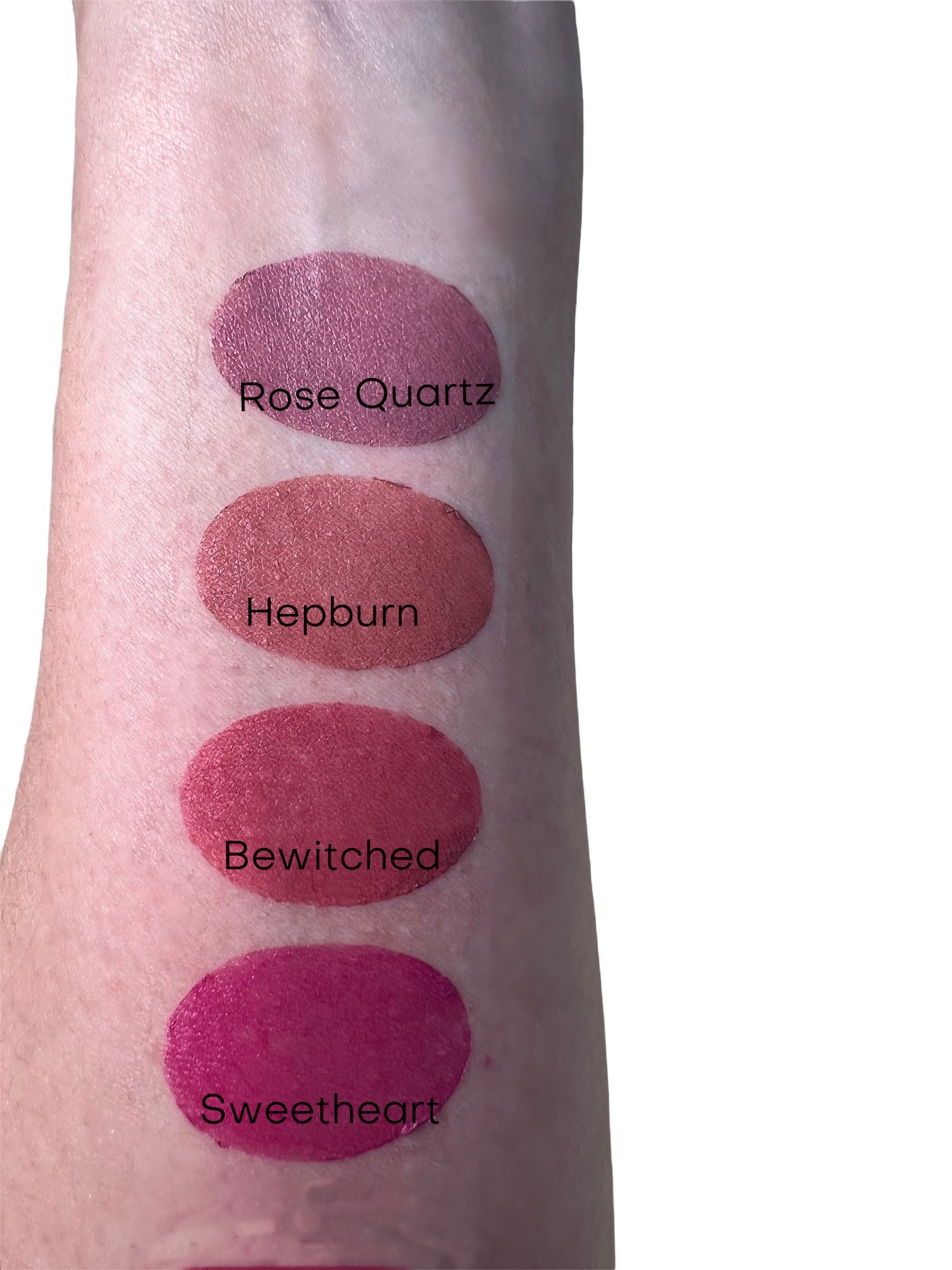 pink Lipstick swatch on arm